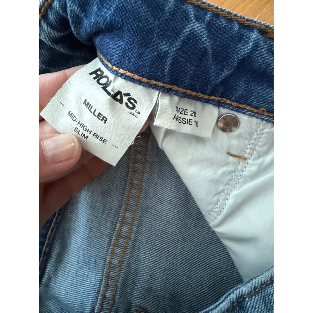 Rolla’s Miller Mid High Rise Slim Jeans Size 28 - Picture 8 of 12